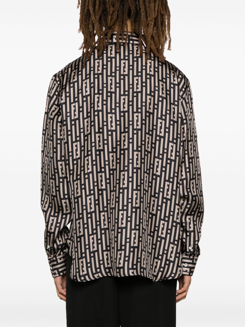 Black Monogram Long-sleeve Shirt