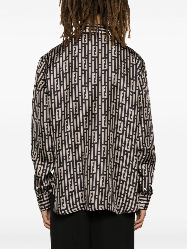 Black Monogram Long-sleeve Shirt