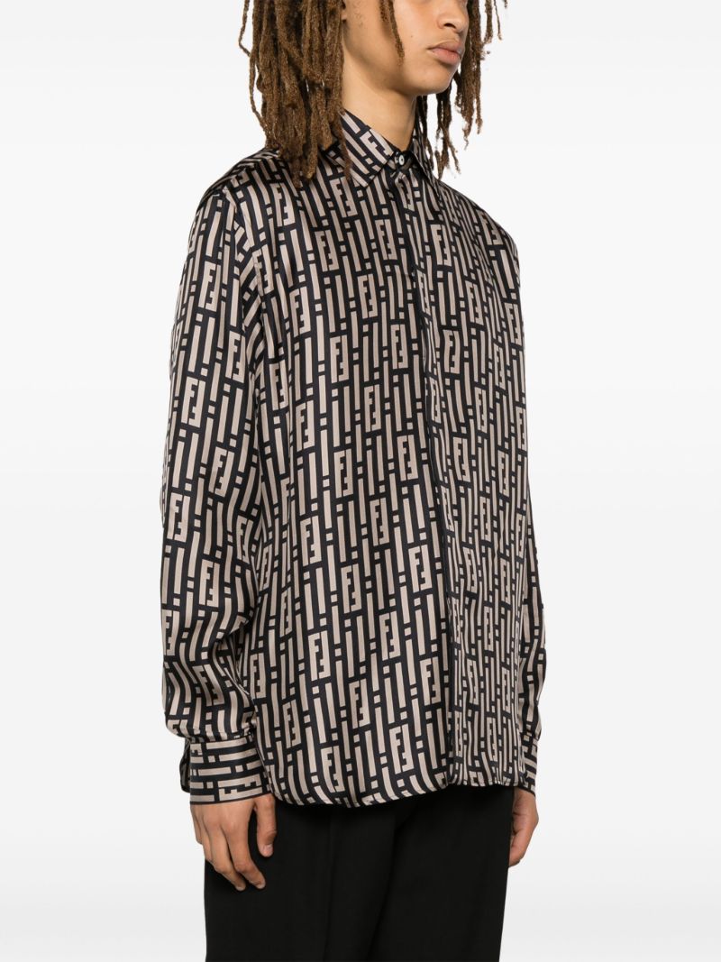 Black Monogram Long-sleeve Shirt
