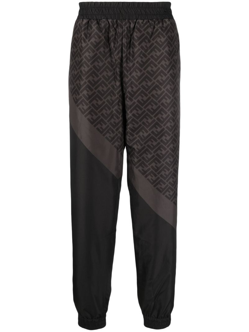 Black Ff Monogram Track Pants