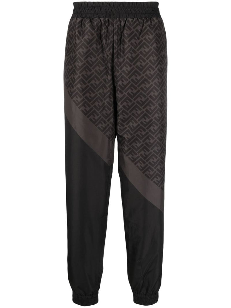 Black Ff Monogram Track Pants