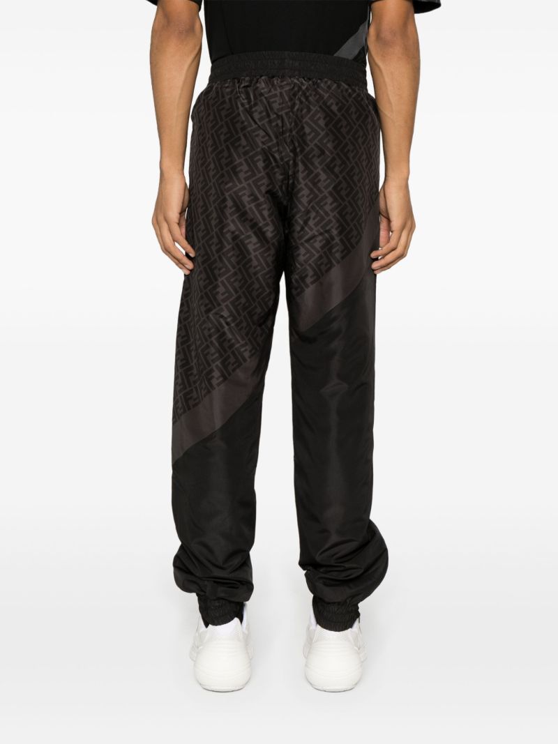 Black Ff Monogram Track Pants