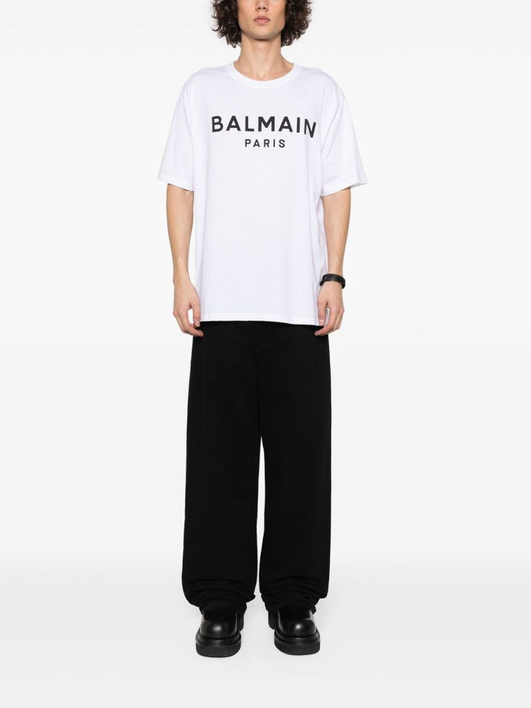 White Logo-print Cotton T-shirt