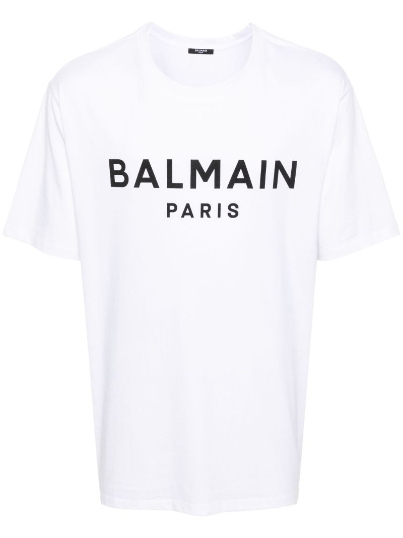 White Logo-print Cotton T-shirt