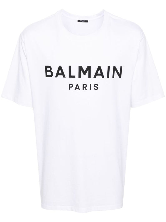 White Logo-print Cotton T-shirt