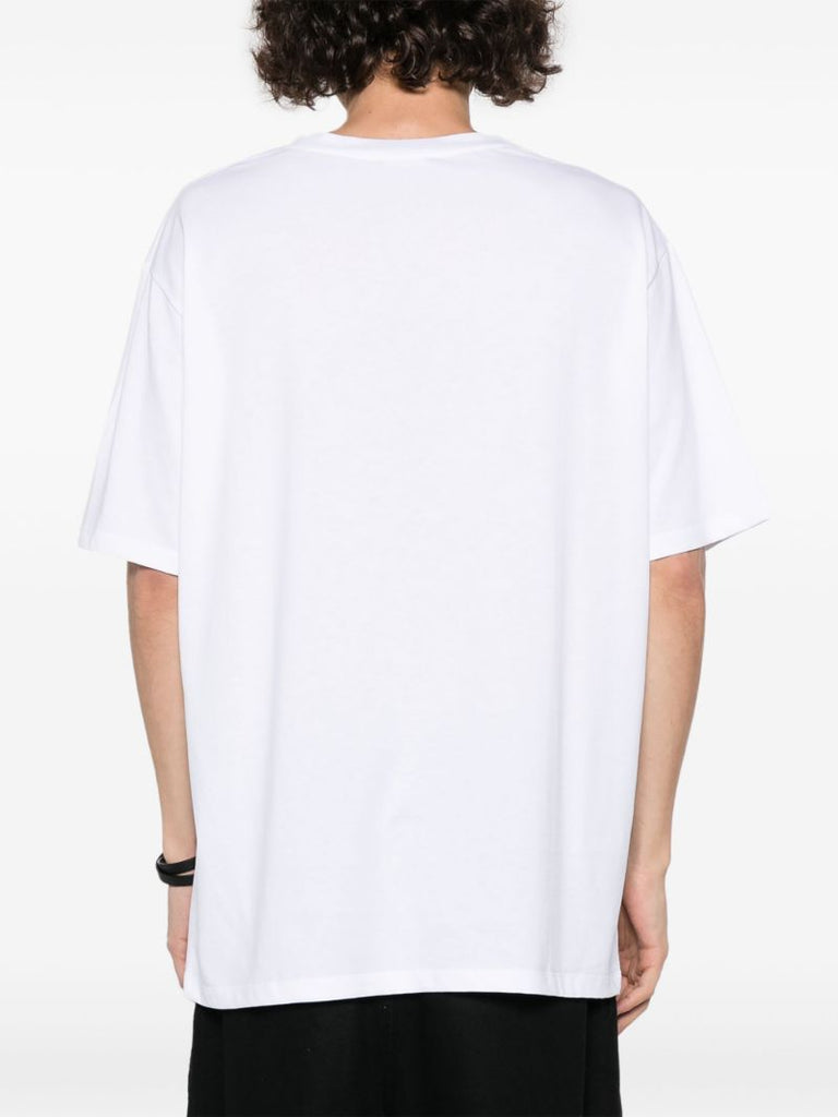 White Logo-print Cotton T-shirt