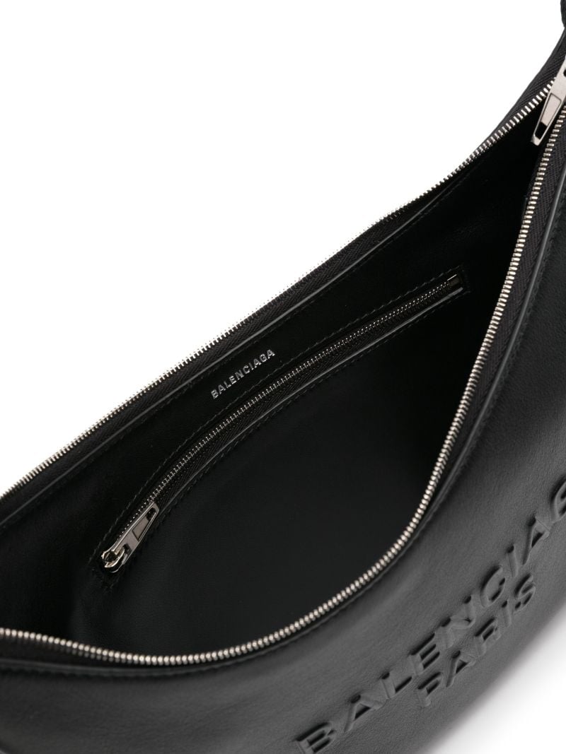 Black Mary-kate Leather Shoulder Bag