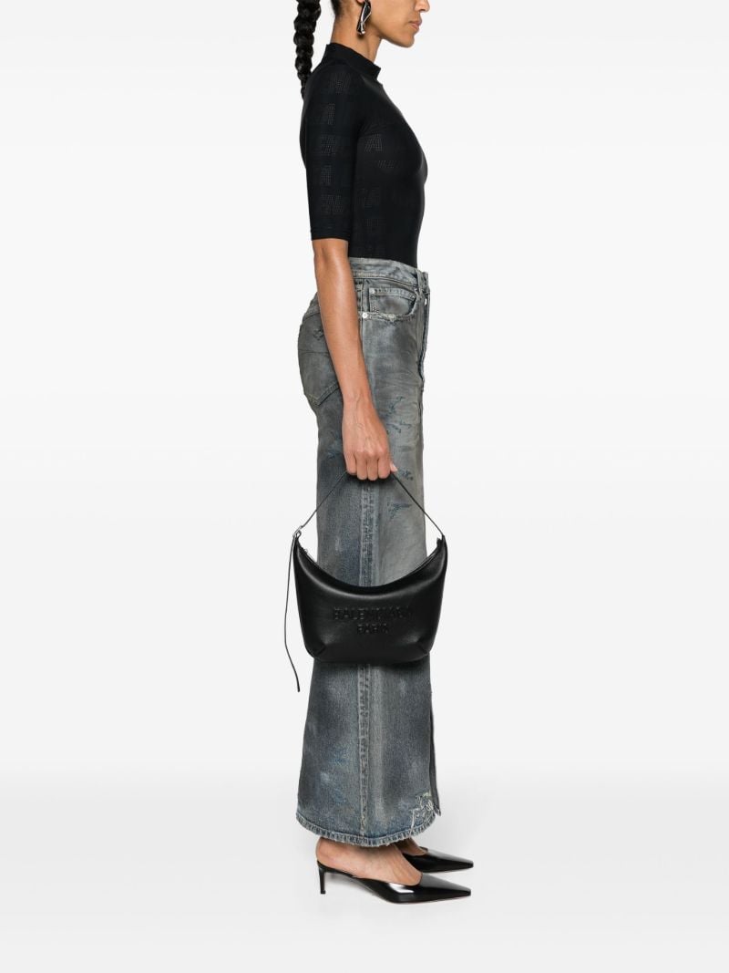 Black Mary-kate Leather Shoulder Bag