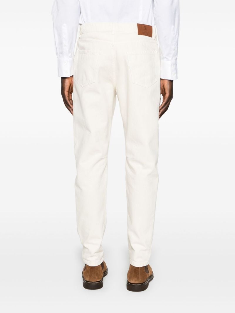 White Straight-leg Jeans