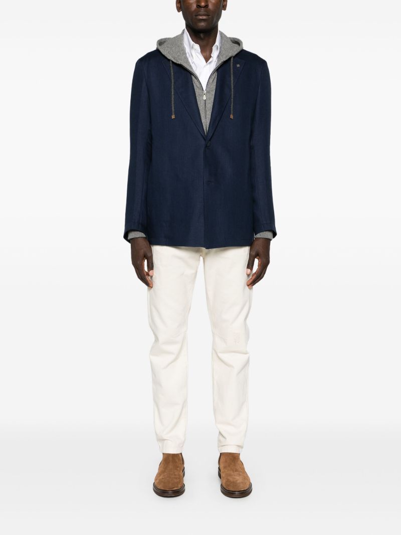 White Straight-leg Jeans