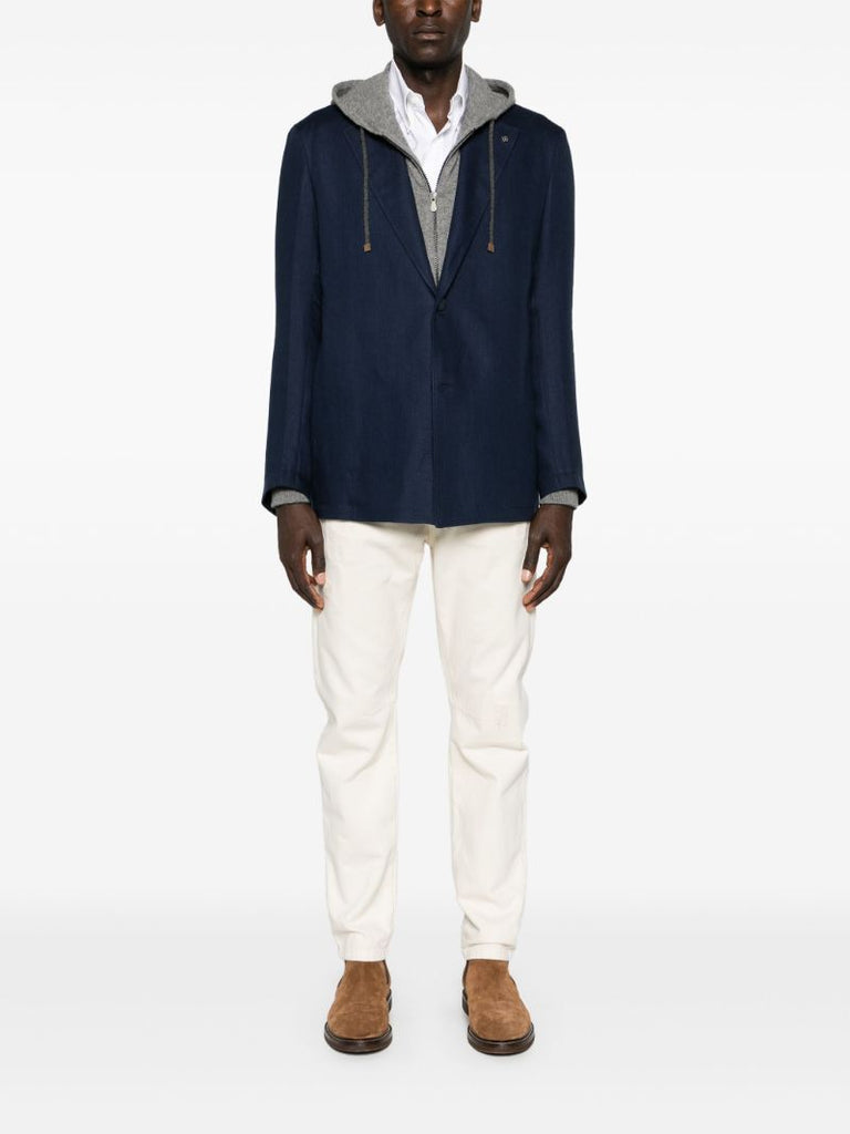 White Straight-leg Jeans