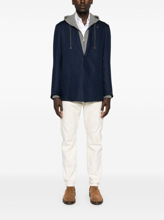 White Straight-leg Jeans