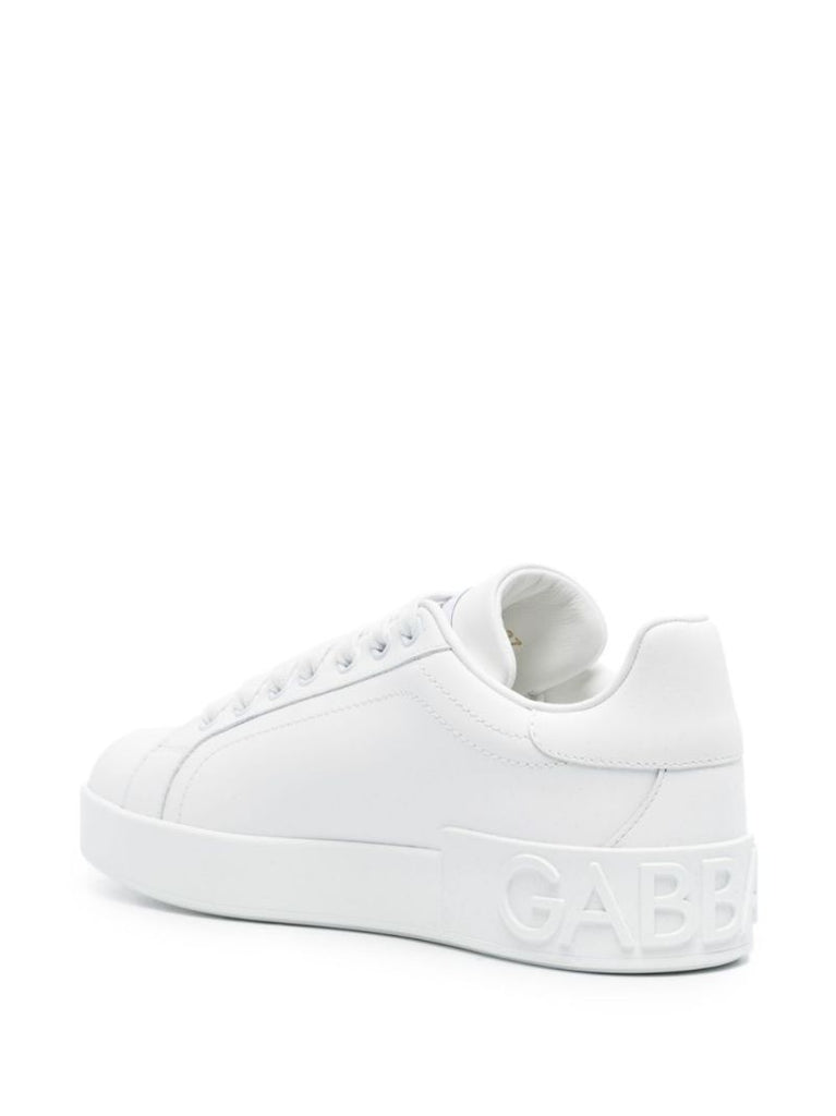 White Portofino Leather Sneakers
