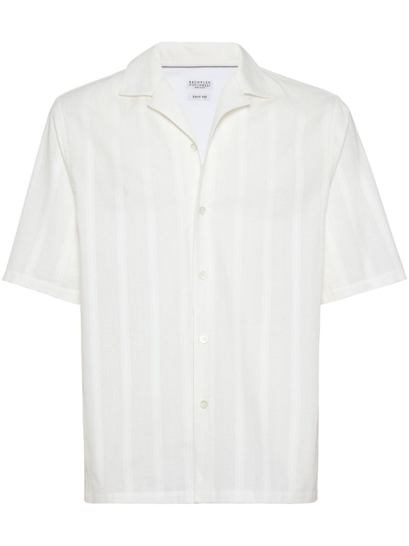 White Striped Cotton Shirt