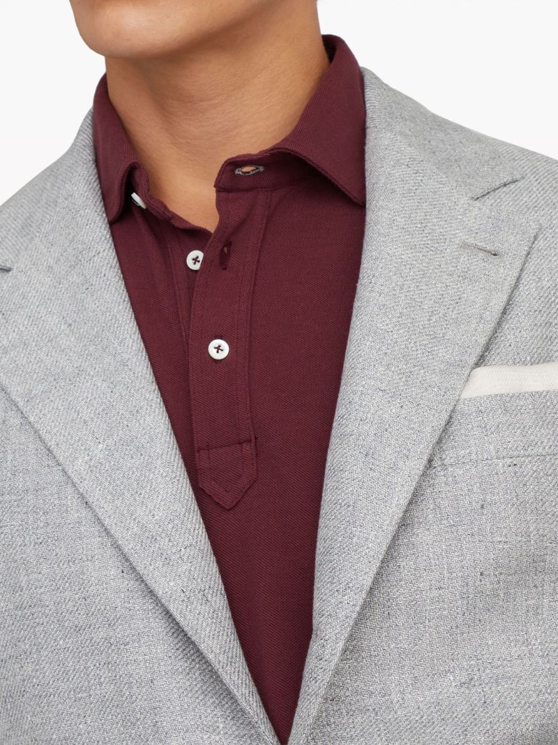 Grey Single-breasted Blazer