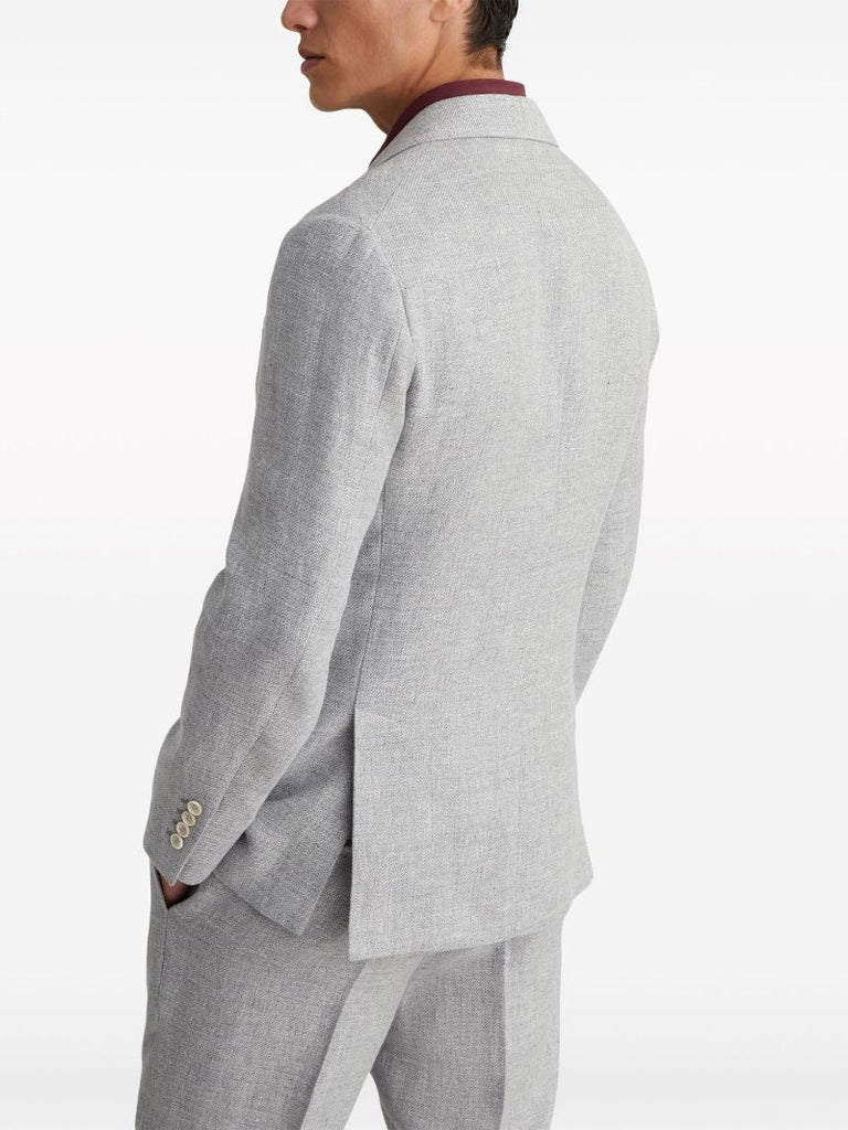 Grey Single-breasted Blazer