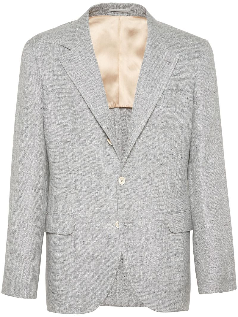 Grey Single-breasted Blazer