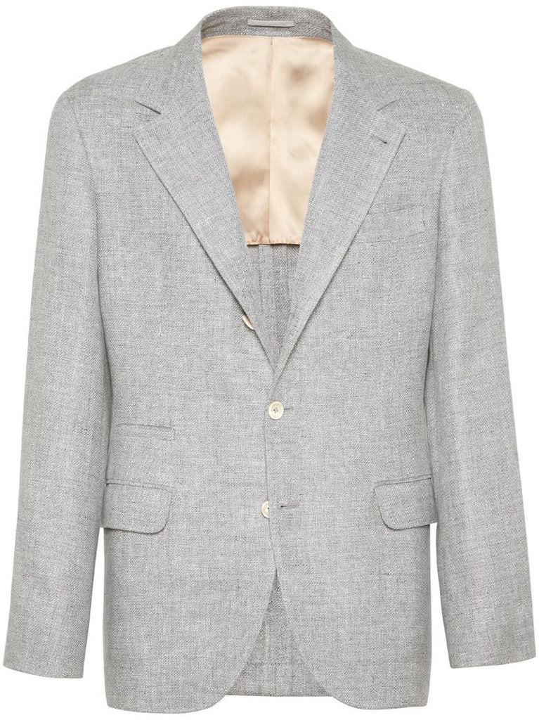 Grey Single-breasted Blazer