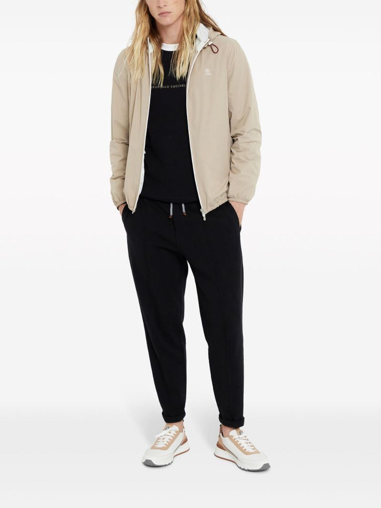 Black Logo-embroidered Sweatshirt