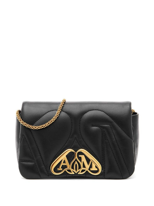 Black the Seal Leather Cross Body Bag