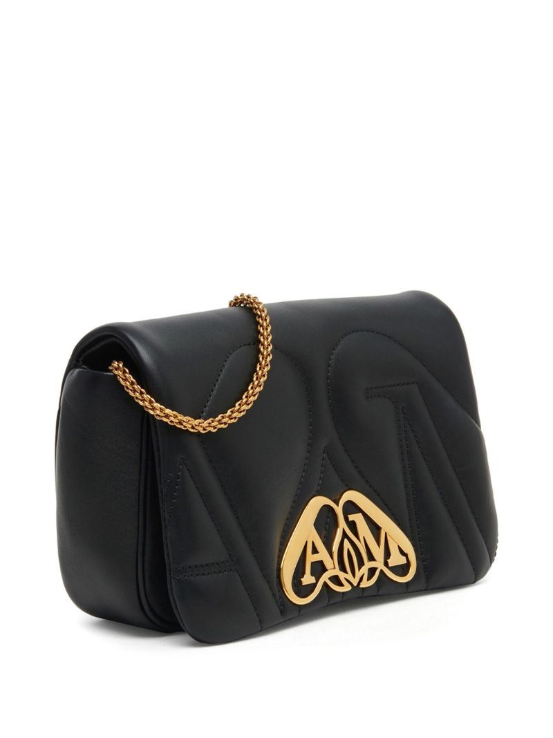 Black the Seal Leather Cross Body Bag