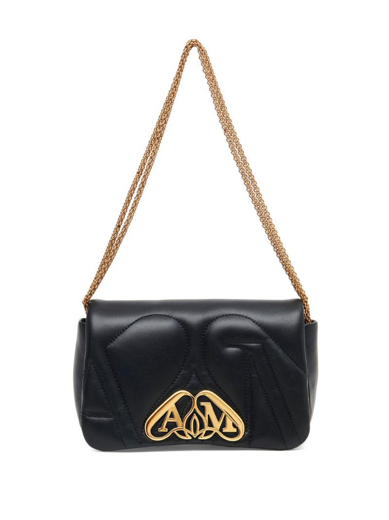 Black the Seal Leather Cross Body Bag