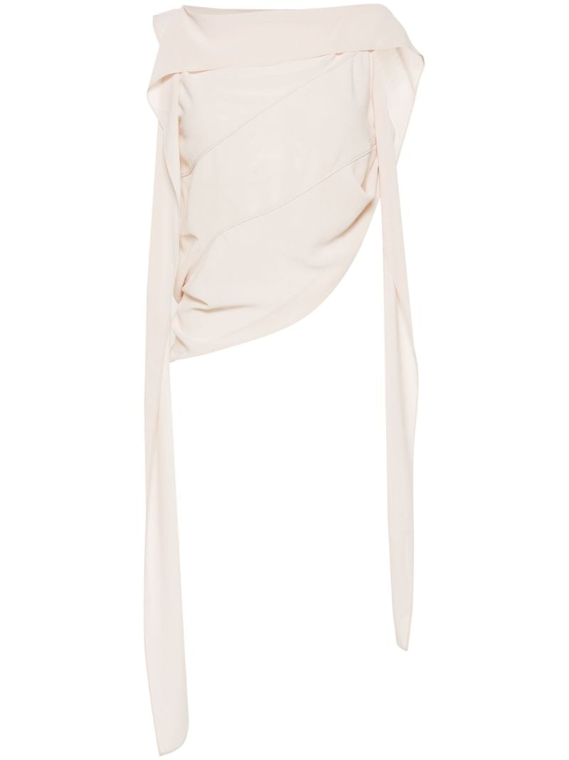 Neutral Draped Asymmetric Top