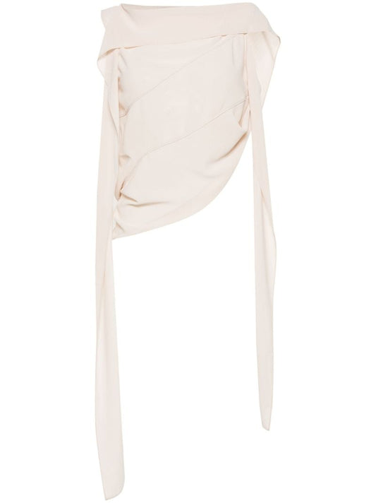 Neutral Draped Asymmetric Top