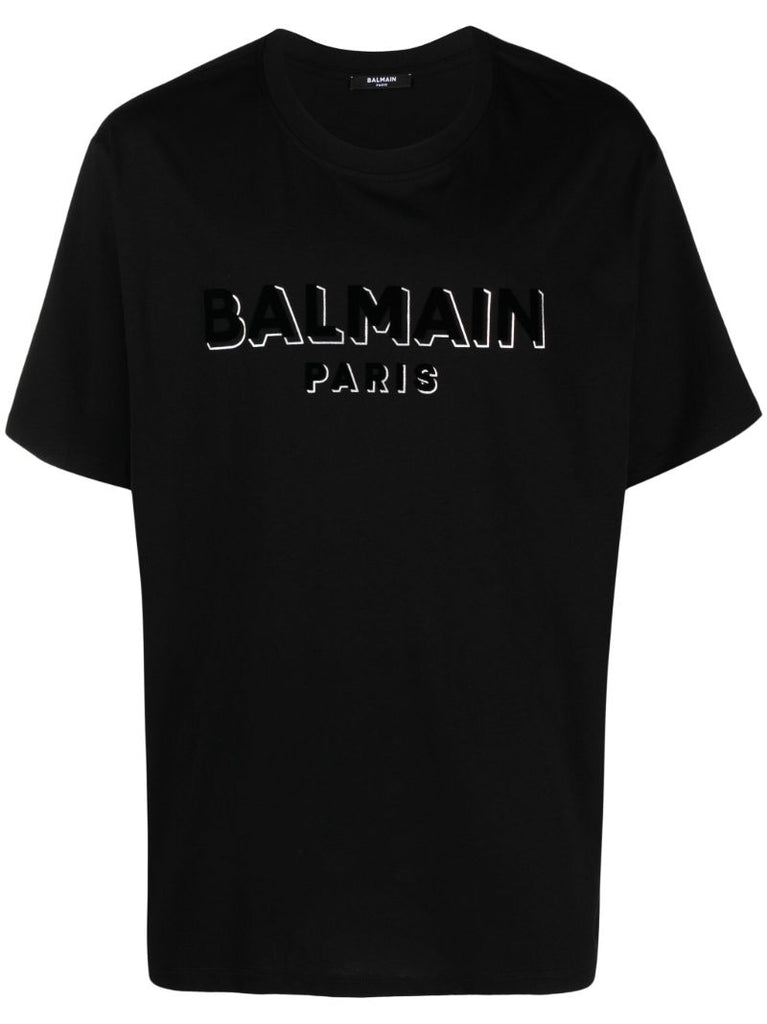 Black Logo-print Cotton T-shirt