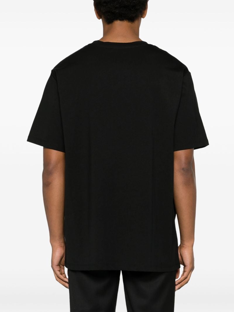 Black Logo-print Cotton T-shirt