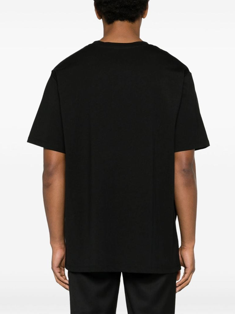 Black Logo-print Cotton T-shirt