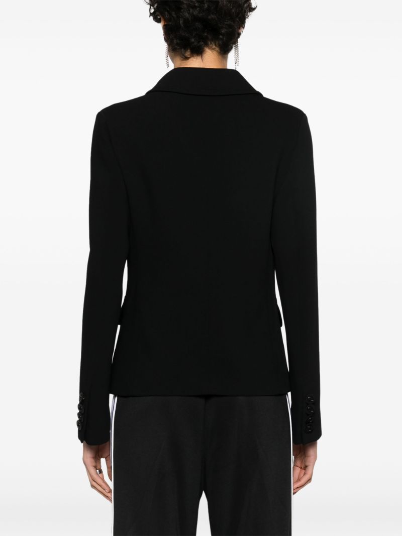 Black Single-breasted Wool Blazer