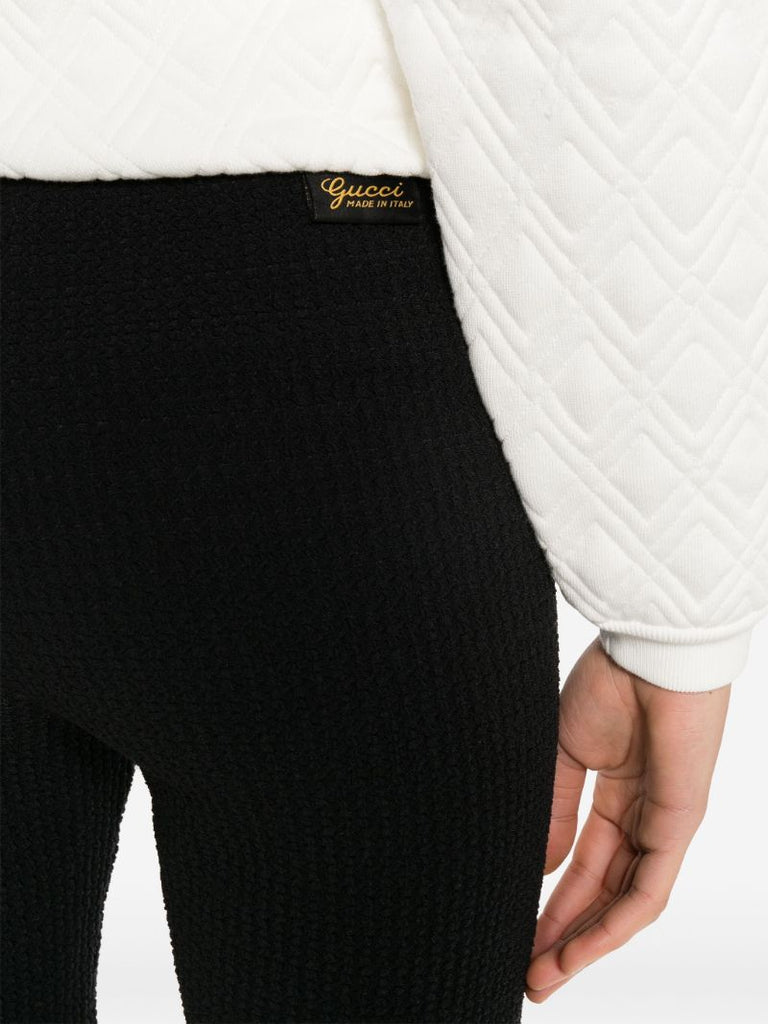 Black Crinkled Cycling Shorts
