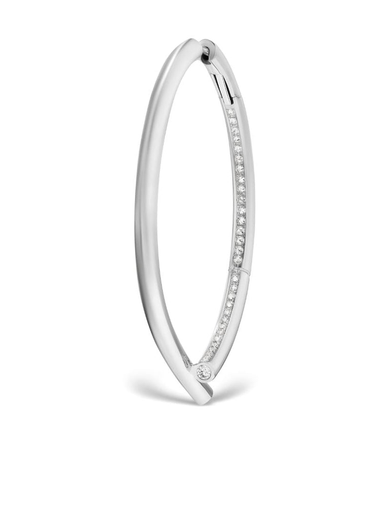 18k White Gold Oera Hoop Earrings