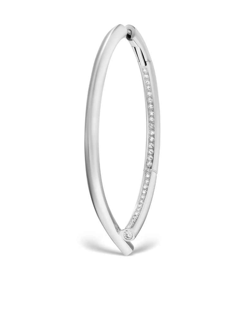18k White Gold Oera Hoop Earrings