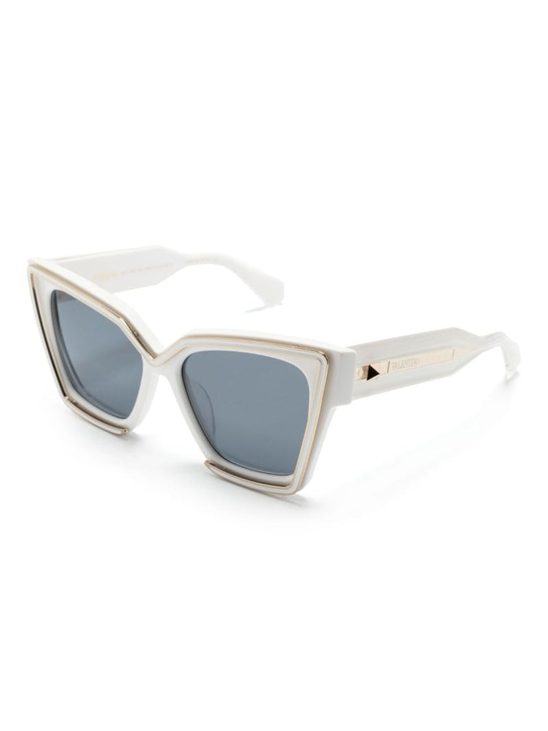 White V-grace Cat-eye Sunglasses