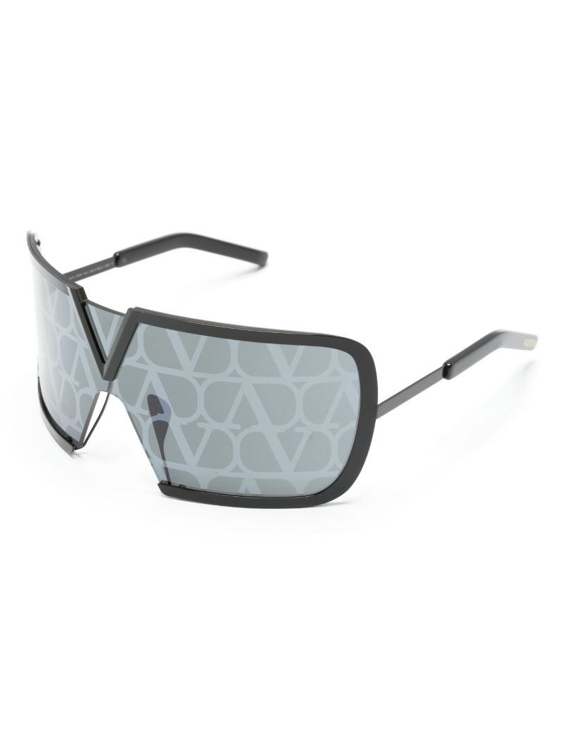 Black Romask Vlogo Sunglasses