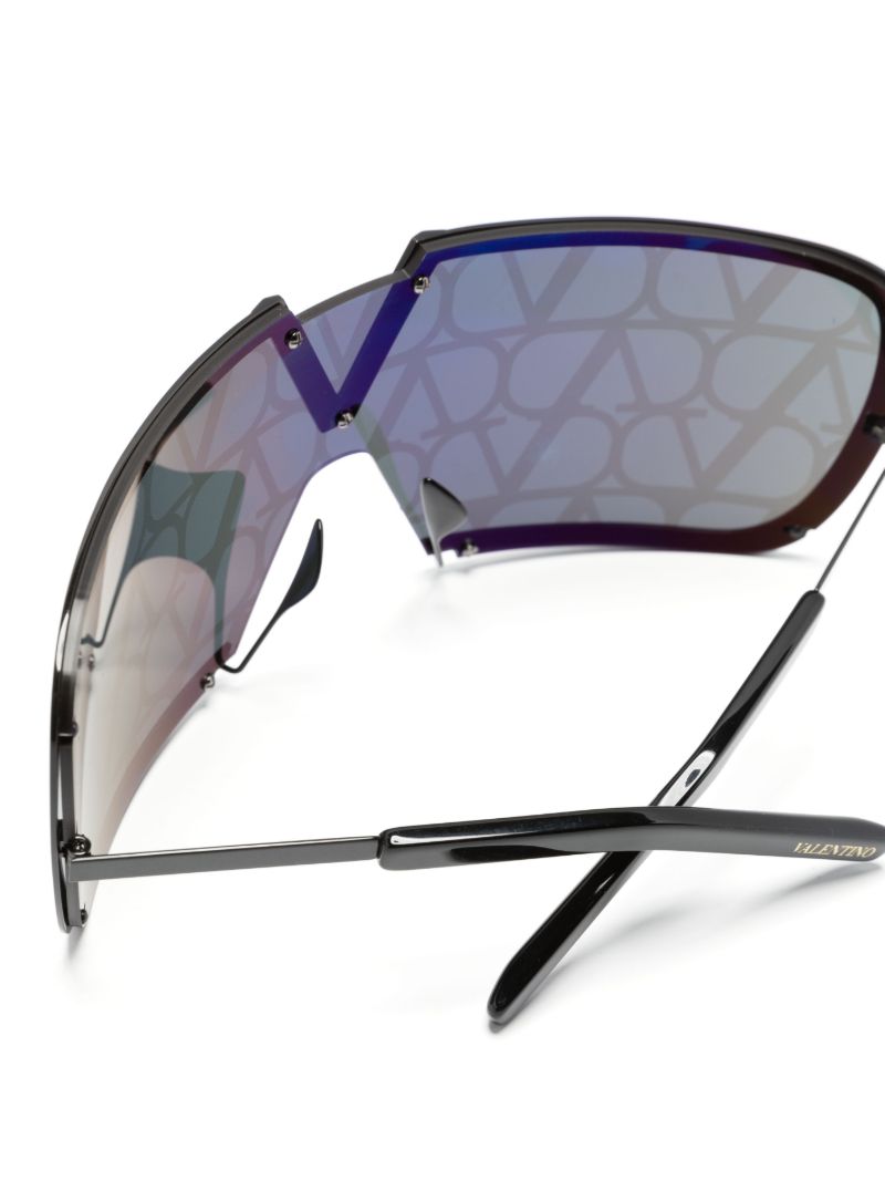 Black Romask Vlogo Sunglasses