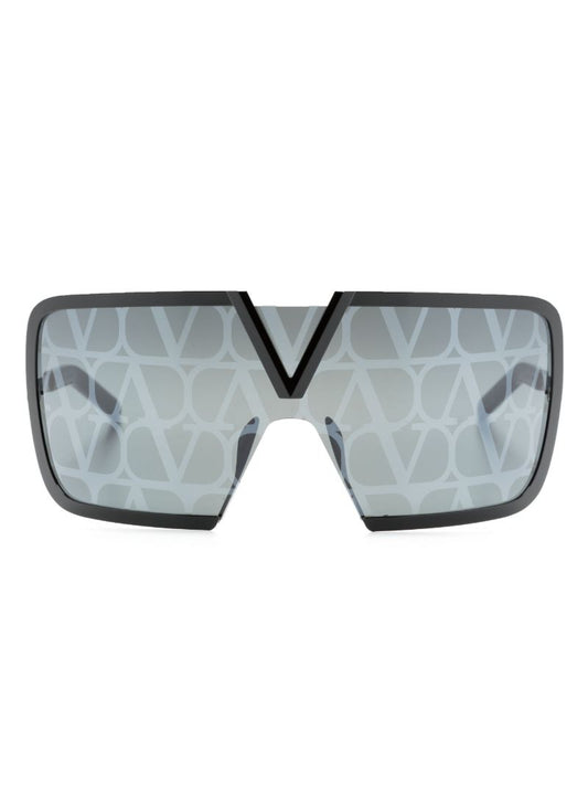 Black Romask Vlogo Sunglasses
