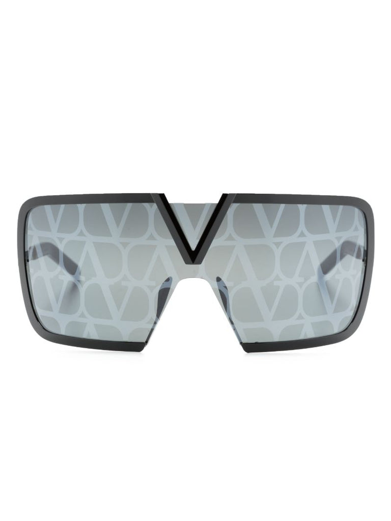 Black Romask Vlogo Sunglasses