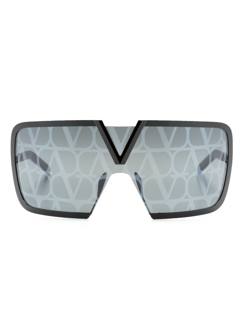 Black Romask Vlogo Sunglasses