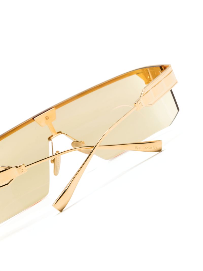 Gold-tone Major Rectangle-frame Sunglasses
