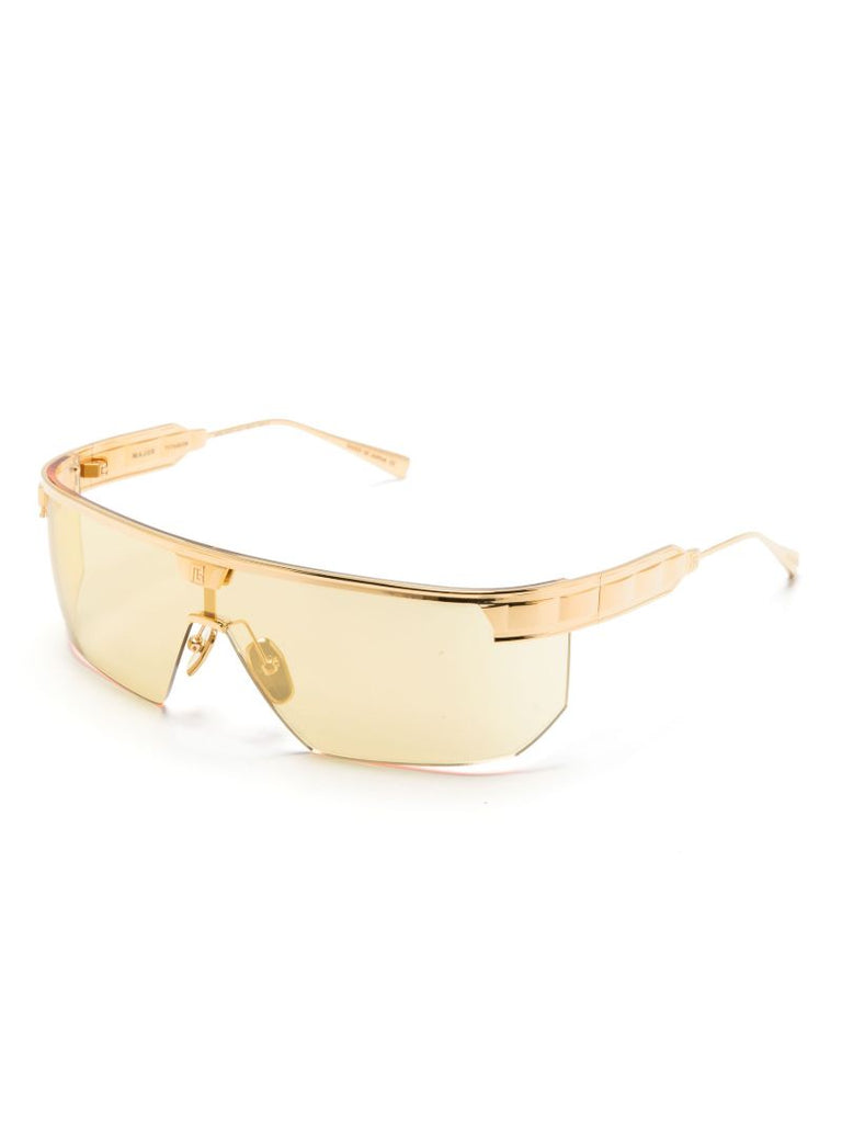 Gold-tone Major Rectangle-frame Sunglasses