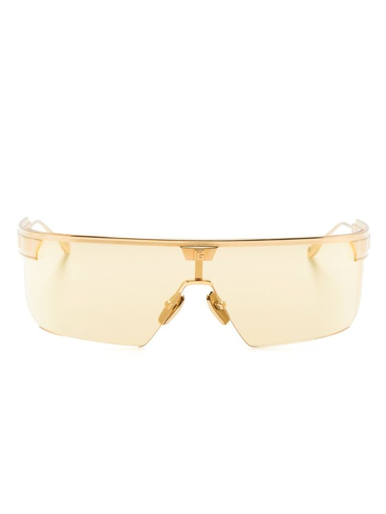 Gold-tone Major Rectangle-frame Sunglasses