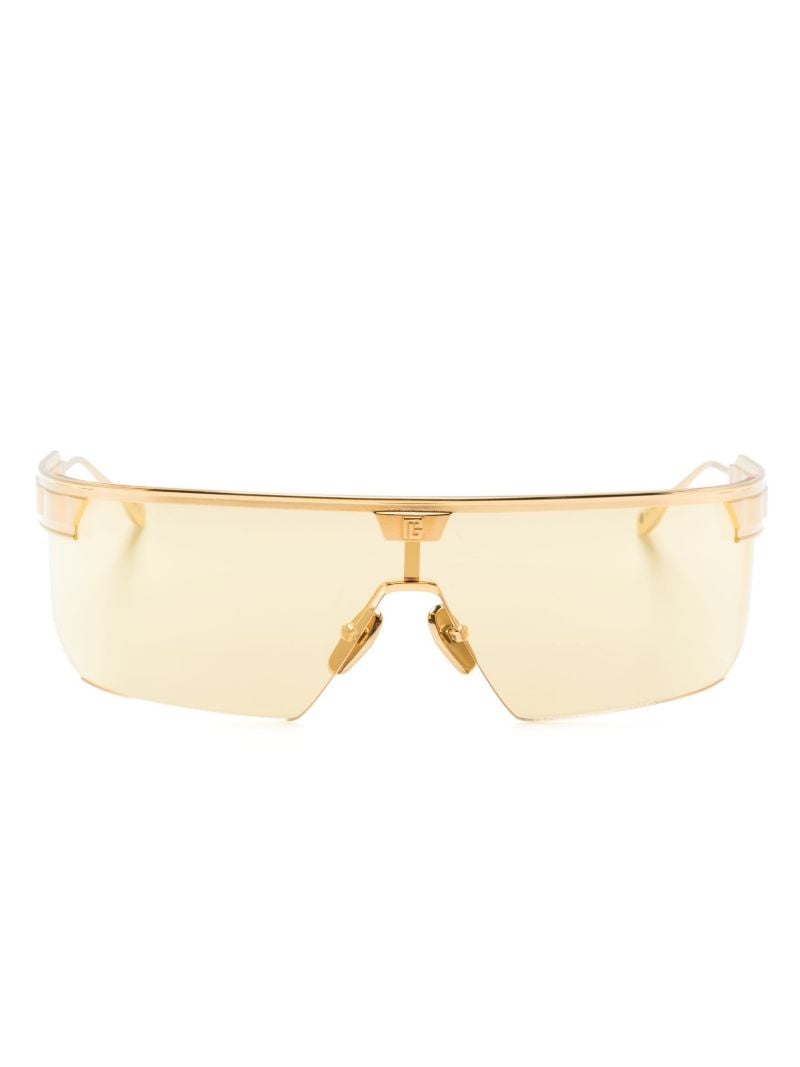 Gold-tone Major Rectangle-frame Sunglasses