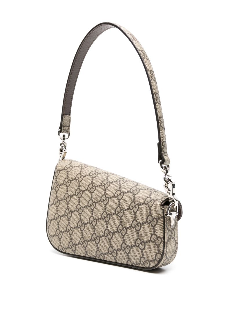 Neutral Horsebit 1955 Mini Leather Shoulder Bag