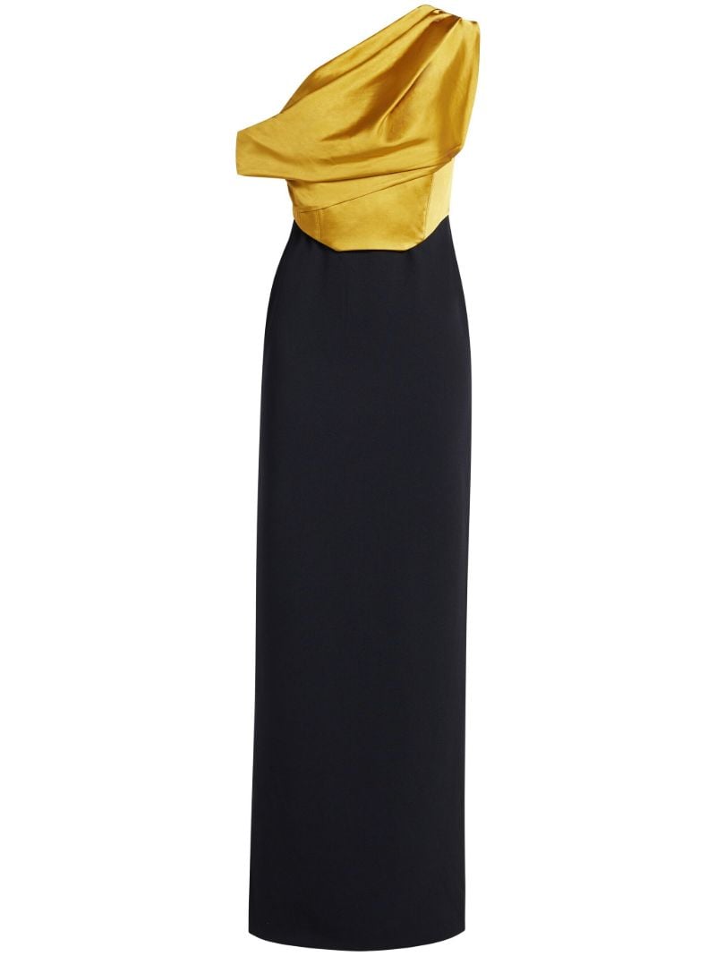 Black Kara Satin Maxi Dress