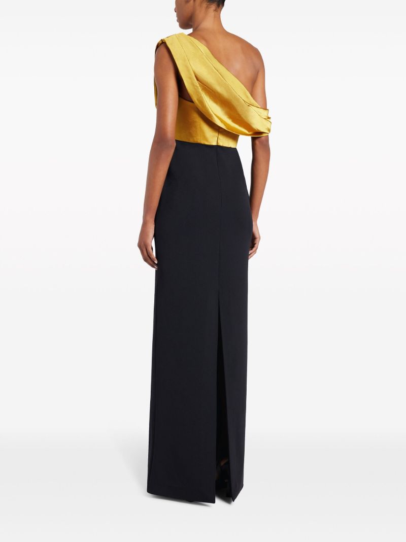 Black Kara Satin Maxi Dress