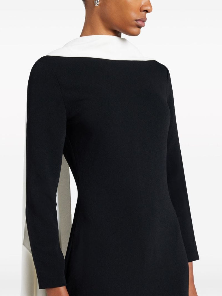 Black Luisa Crepe Maxi Dress