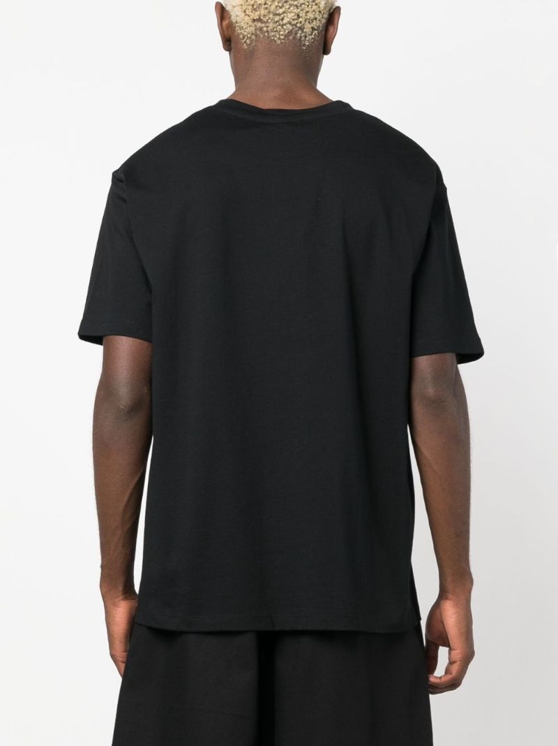 Black Logo Print T-shirt